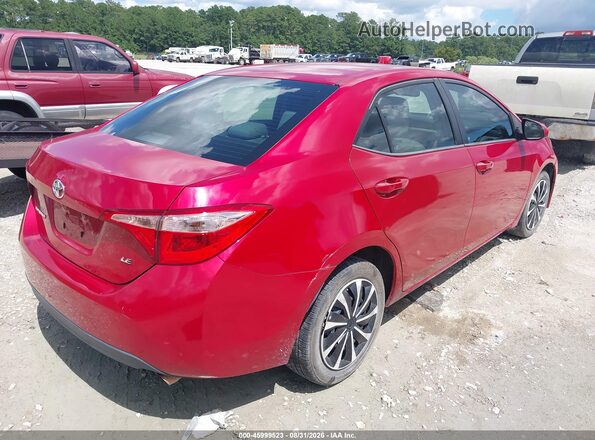 2T1BURHEXJC968857 2018 TOYOTA COROLLA Red Rear right
