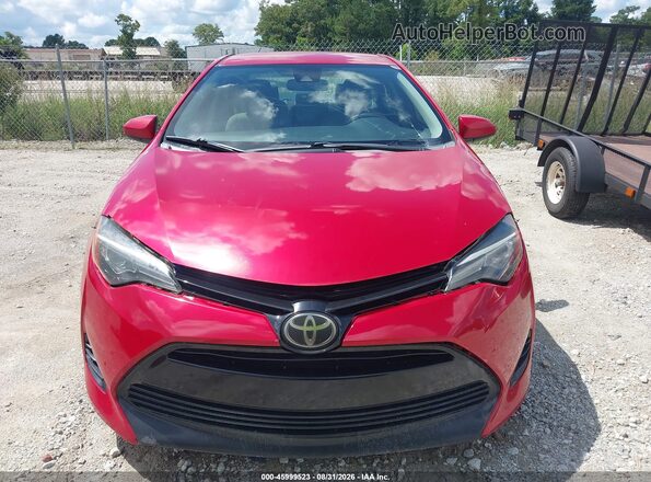 2T1BURHEXJC968857 2018 TOYOTA COROLLA Red Instrument cluster view