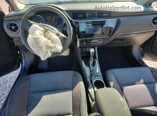 2T1BURHEXKC137098 2019 TOYOTA COROLLA Charcoal Dashboard view