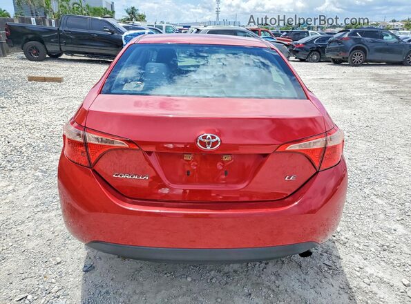 2T1BURHEXKC178735 2019 TOYOTA COROLLA Red უკანა ხედი