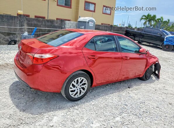2T1BURHEXKC178735 2019 TOYOTA COROLLA Red უკანა მარჯვენა