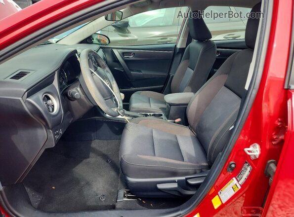 2T1BURHEXKC178735 2019 TOYOTA COROLLA Red წინა სალონის ხედი