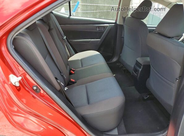 2T1BURHEXKC178735 2019 TOYOTA COROLLA Red უკანა სავარძლების ხედი