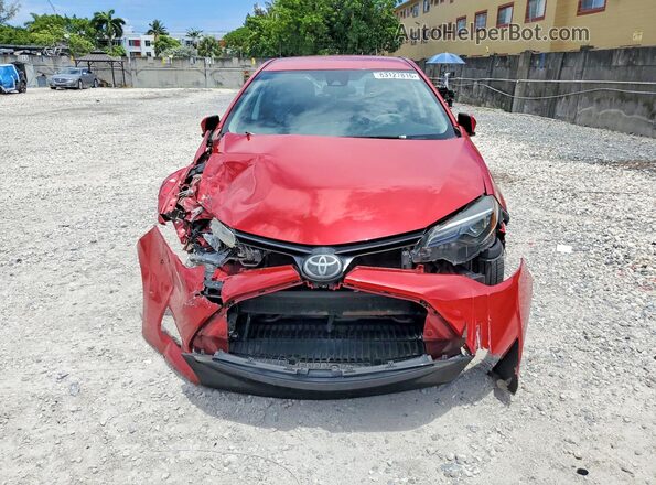 2T1BURHEXKC178735 2019 TOYOTA COROLLA Red წინა ხედი