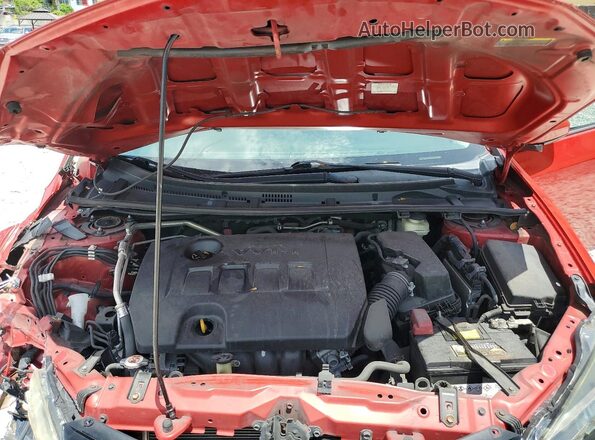 2T1BURHEXKC178735 2019 TOYOTA COROLLA Red უკანა სალონის ხედი
