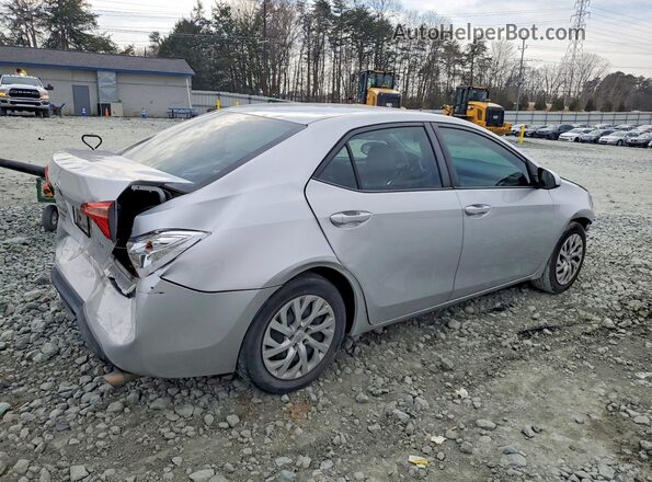 2T1BURHEXKC184437 2019 TOYOTA COROLLA Silver Trasero derecho