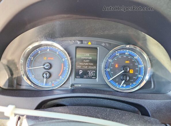 2T1BURHEXKC184583 2019 TOYOTA COROLLA Gray Instrument cluster view