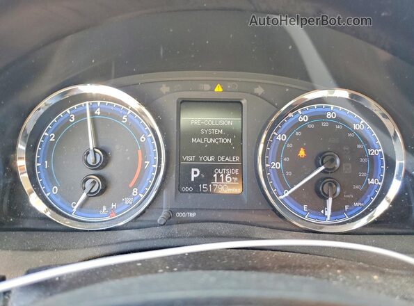 2T1BURHEXKC235600 2019 TOYOTA COROLLA White ხელსაწყოთა პანელის ხედი