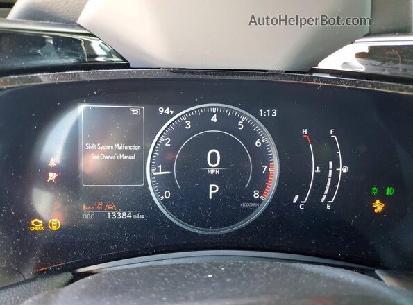 2T2ADCAZ0SC028005 2025 LEXUS NX White Vista del cuadro de instrumentos