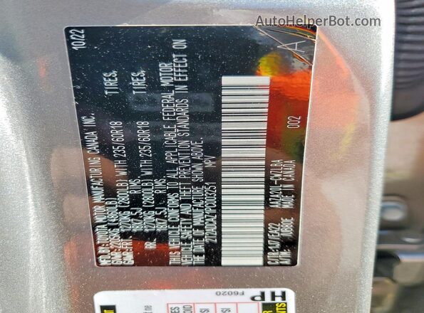 2T2ADCAZ1PC003251 2023 LEXUS NX Gray Widok wnętrza 360 stopni