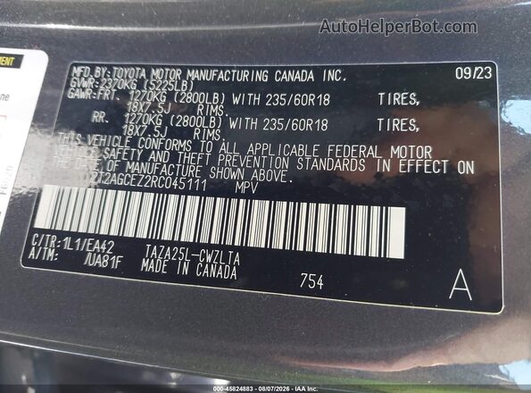 2T2AGCEZ2RC045111 2024 LEXUS NX 350 Серый Вид подкапотного пространства