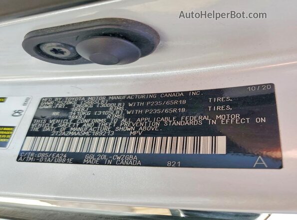 2T2AZMAA5MC189213 2021 LEXUS RX White Widok komory silnika