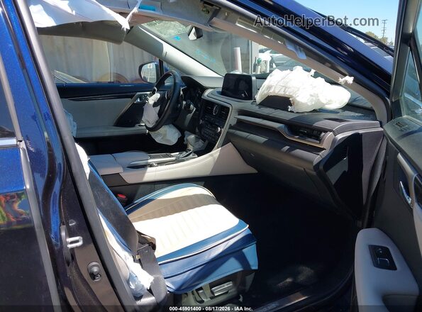 2T2AZMAAXNC226497 2022 LEXUS RX 350 Dark Blue Vista interior delantera
