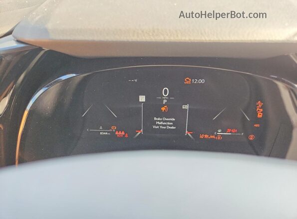 2T2BAMBA0SC063106 2025 LEXUS RX Green Вид щитка приладів