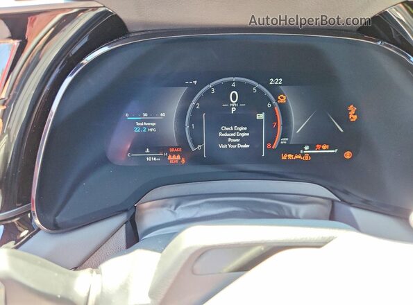 2T2BAMBA6TC076086 2026 LEXUS RX Red Вид щитка приладів