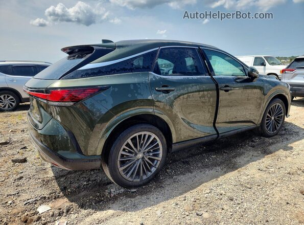 2T2BAMCA0SC109449 2025 LEXUS RX Зеленый Задняя правая четверть