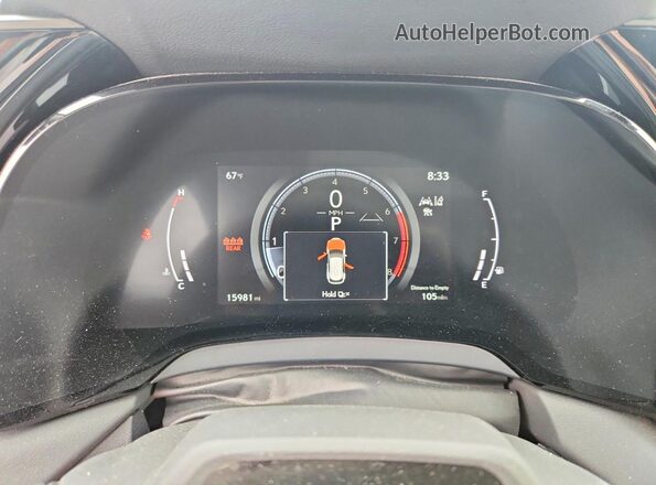2T2BAMCA4RC074554 2024 LEXUS RX Silver ხელსაწყოთა პანელის ხედი