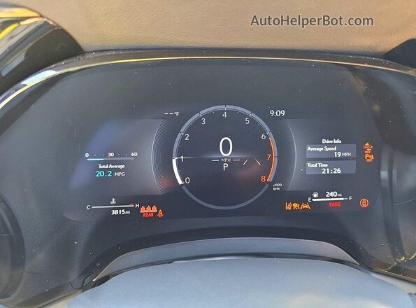 2T2BAMCA4SC109342 2025 LEXUS RX Blue Вид салону спереду