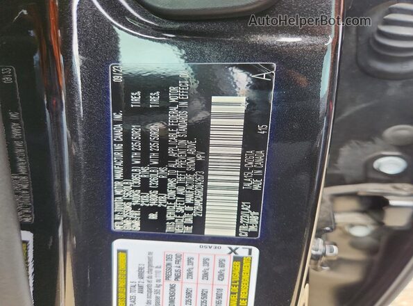 2T2BAMCA6RC042673 2024 LEXUS RX Black VIN კოდის სტიკერის ხედი