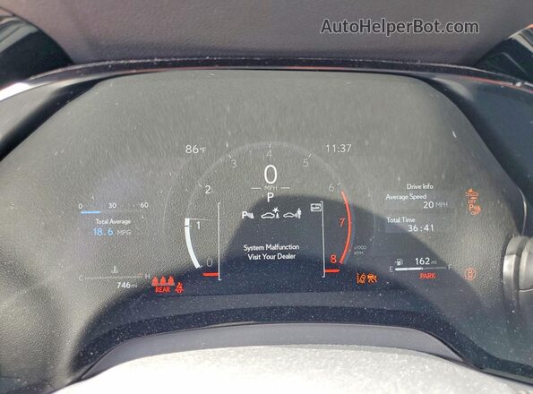 2T2BAMCA7TC143597 2026 LEXUS RX Оранжевый Вид щитка приборов