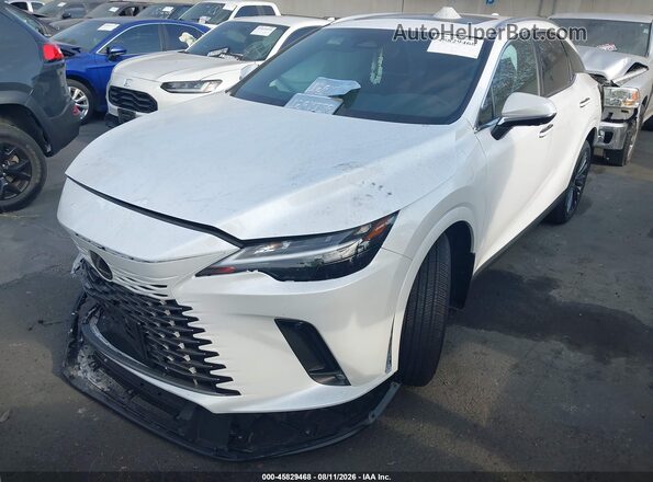 2T2BBMCA2TC111119 2026 LEXUS RX 350H White Vista tres cuartos delantera izquierda