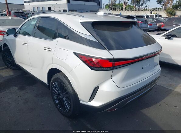 2T2BBMCA2TC111119 2026 LEXUS RX 350H White Trasero izquierdo