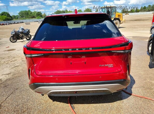 2T2BBMCA3RC039923 2024 LEXUS RX Red Вид ззаду