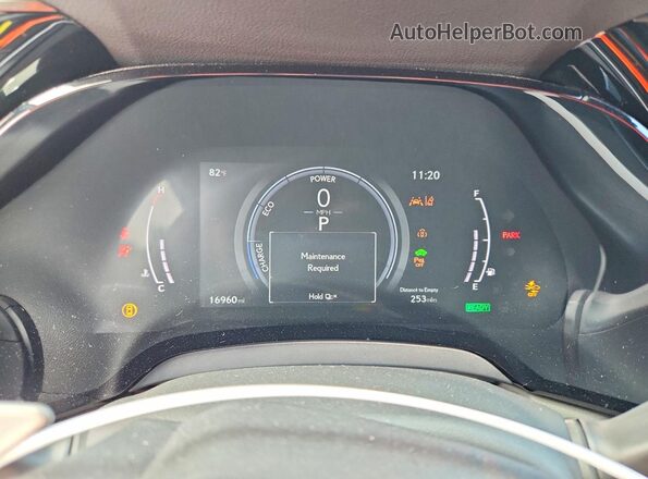 2T2BBMCA4RC027117 2024 LEXUS RX Red Instrument cluster view