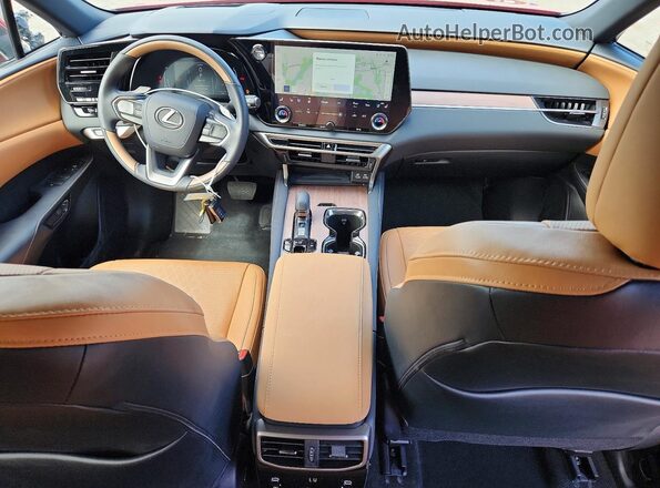 2T2BBMCA4RC027117 2024 LEXUS RX Red Dashboard view