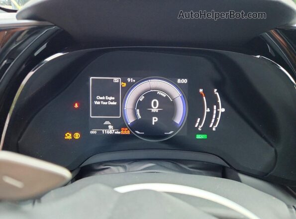 2T2BBMCA4RC038831 2024 LEXUS RX Silver Вид щитка приладів