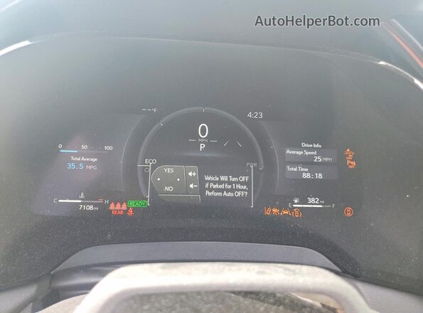 2T2BBMCA4SC104932 2025 LEXUS RX Black Instrument cluster view