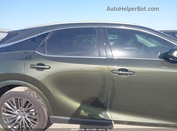2T2BBMCA5RC040698 2024 LEXUS RX 350H Green უკანა სალონის ხედი