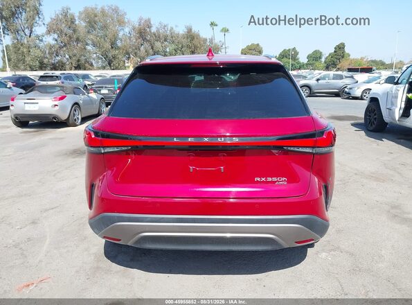 2T2BBMCA5RC042435 2024 LEXUS RX 350H Red 