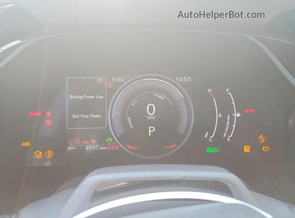 2T2BBMCAXPC021822 2023 LEXUS RX White Вид щитка приладів