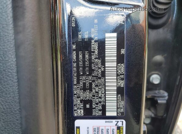 2T2BCMEA6RC015982 2024 LEXUS RX Black Vista de la etiqueta del VIN
