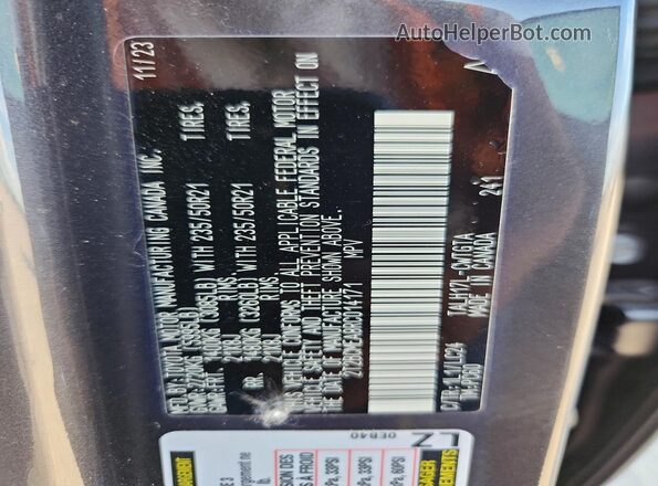 2T2BCMEA8RC014171 2024 LEXUS RX Gray VIN կոդի պիտակի տեսք