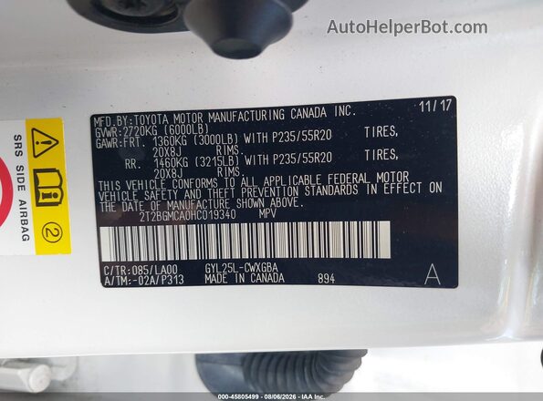 2T2BGMCA0HC019340 2017 LEXUS RX 450H White Շարժիչի բաժամունքի տեսք