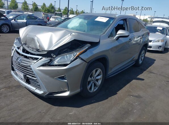 2T2BGMCA0KC032502 2019 LEXUS RX 450H Champagne Առջևի ձախ երեք քառորդ տեսարան