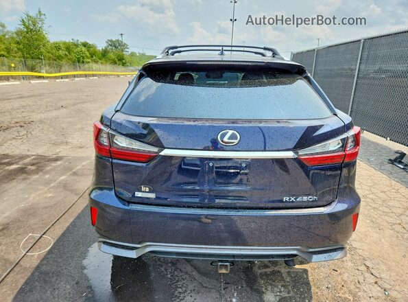2T2BGMCA1JC022737 2018 LEXUS RX Blue Widok z tyłu