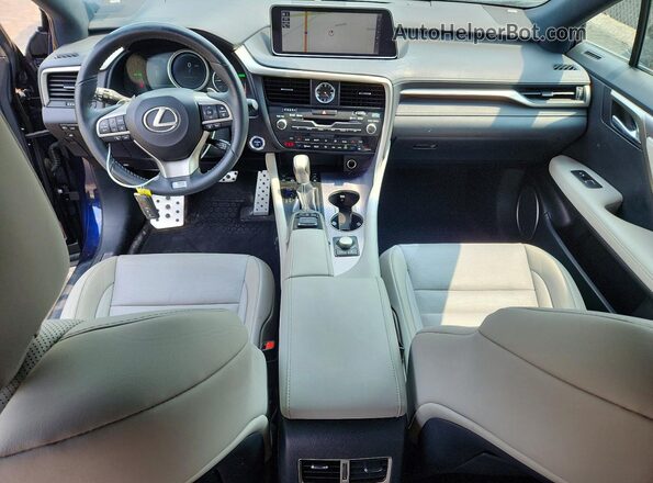2T2BGMCA1JC022737 2018 LEXUS RX Blue Widok deski rozdzielczej