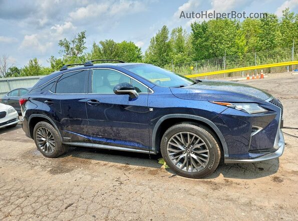 2T2BGMCA1JC022737 2018 LEXUS RX Blue Przód prawy