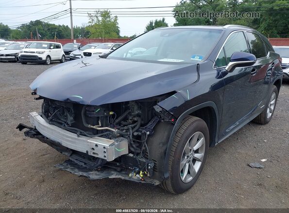 2T2BGMCA1JC025637 2018 LEXUS RX 450H Dark Blue Vista frontal