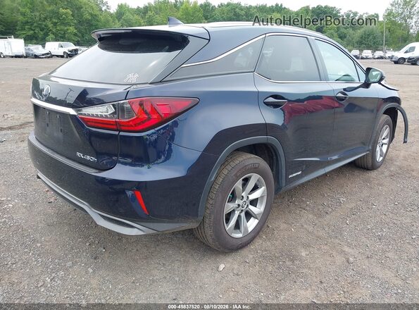 2T2BGMCA1JC025637 2018 LEXUS RX 450H Dark Blue Trasero derecho