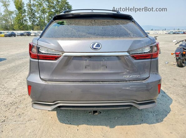 2T2BGMCA2JC028336 2018 LEXUS RX Серый Вид сзади