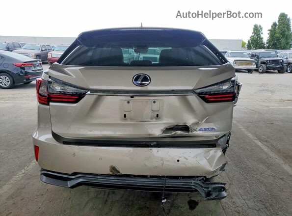 2T2BGMCA3HC012107 2017 LEXUS RX Золотой Вид сзади