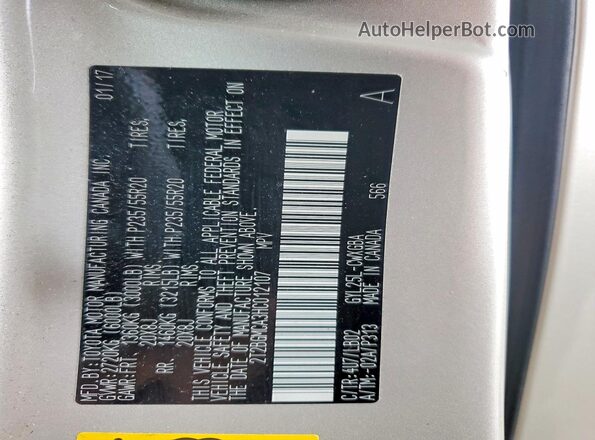 2T2BGMCA3HC012107 2017 LEXUS RX Золотой Вид подкапотного пространства
