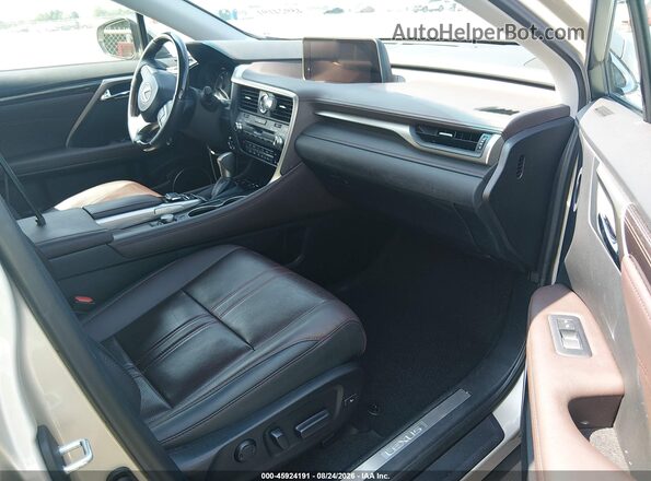 2T2BGMCA6HC014501 2017 LEXUS RX 450H Beige Widok wnętrza z przodu