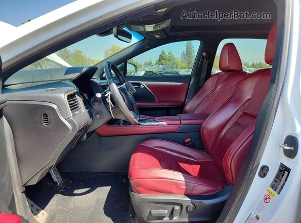 2T2BGMCA7HC008657 2017 LEXUS RX White Вид салону спереду