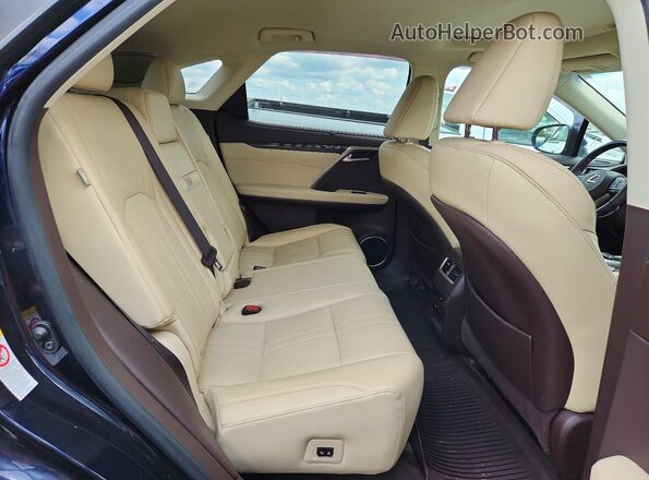 2T2BGMCA7JC025044 2018 LEXUS RX Blue უკანა სავარძლების ხედი