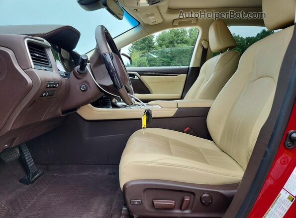 2T2BGMCA7KC030195 2019 LEXUS RX Red Vista interior delantera